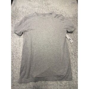Tahari Sleepwear Grey Short Sleeve Crew Neck T Shirt Top Women Size S NWT